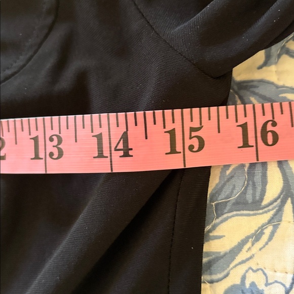 Anne Klein Black Stretch Fit & Flare 3/4 Sleeve Dress Size 2 - Picture 7 of 8